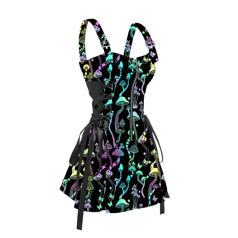 Trippy Zipper Dress