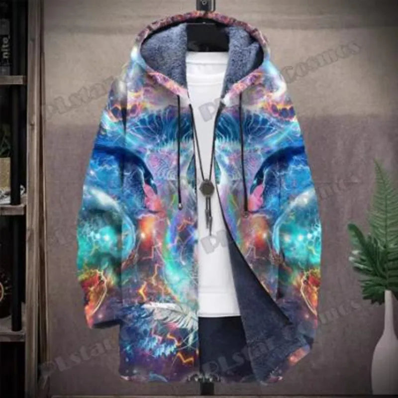 Psychedelic Zipper Hoodie | Men's