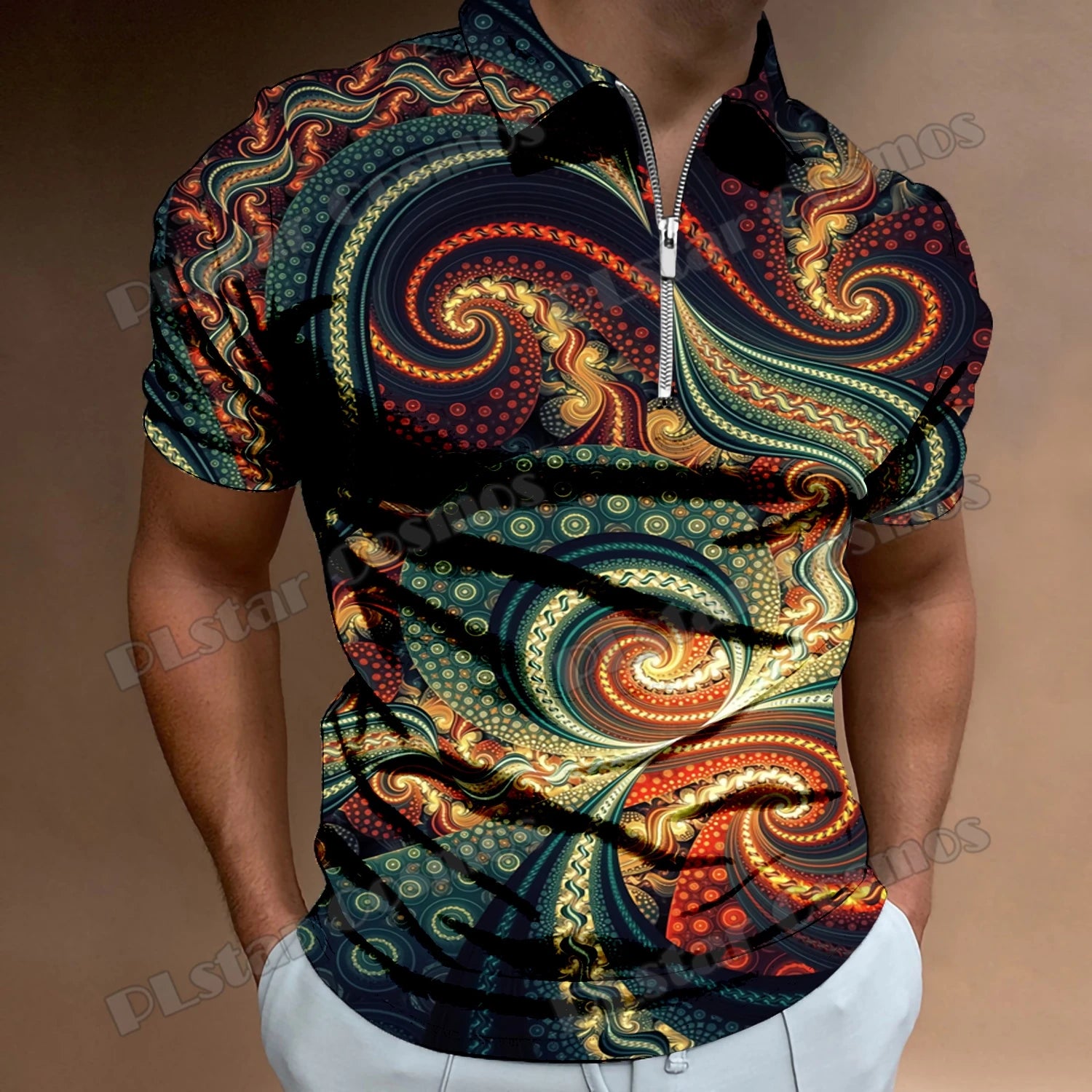 Cosmic Men's Zipper Shirt