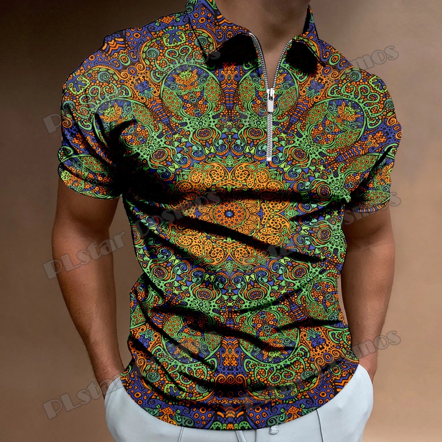 Cosmic Men's Zipper Shirt