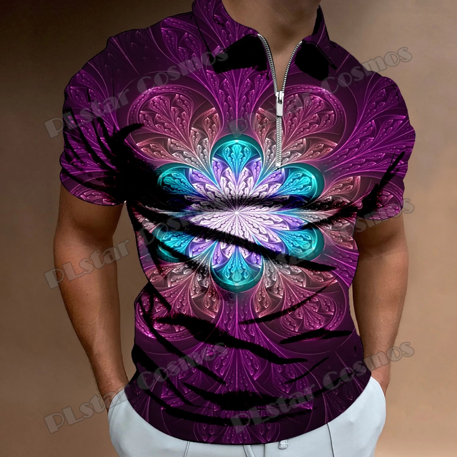 Cosmic Men's Zipper Shirt