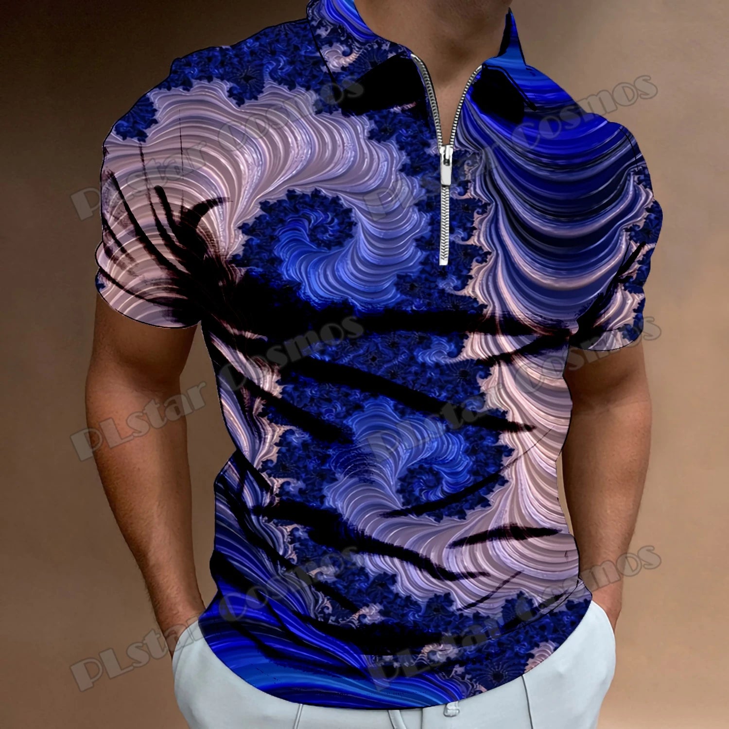 Cosmic Men's Zipper Shirt