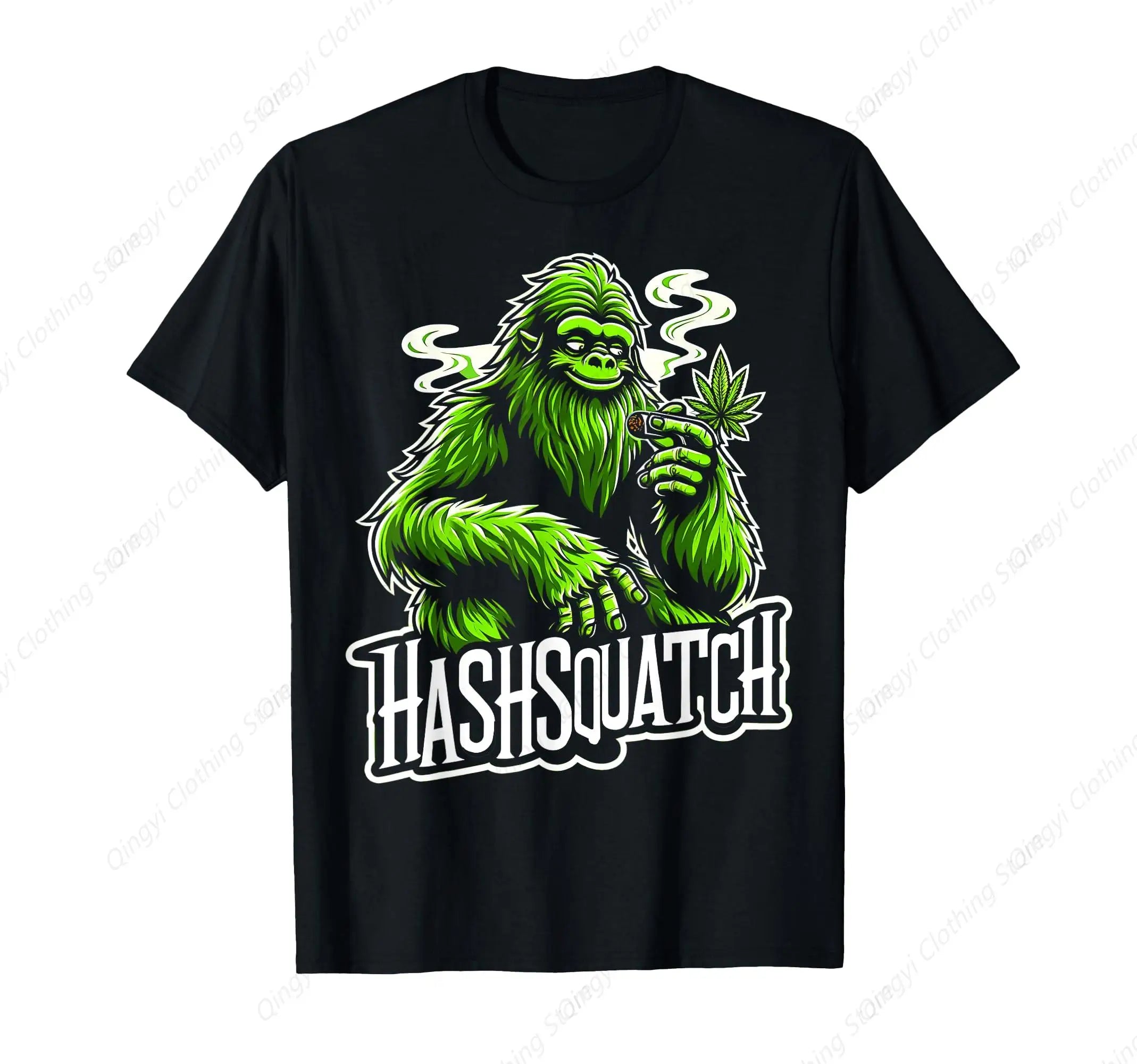 Hash Bigfoot Smoking Weed Cannabis T-Shirt