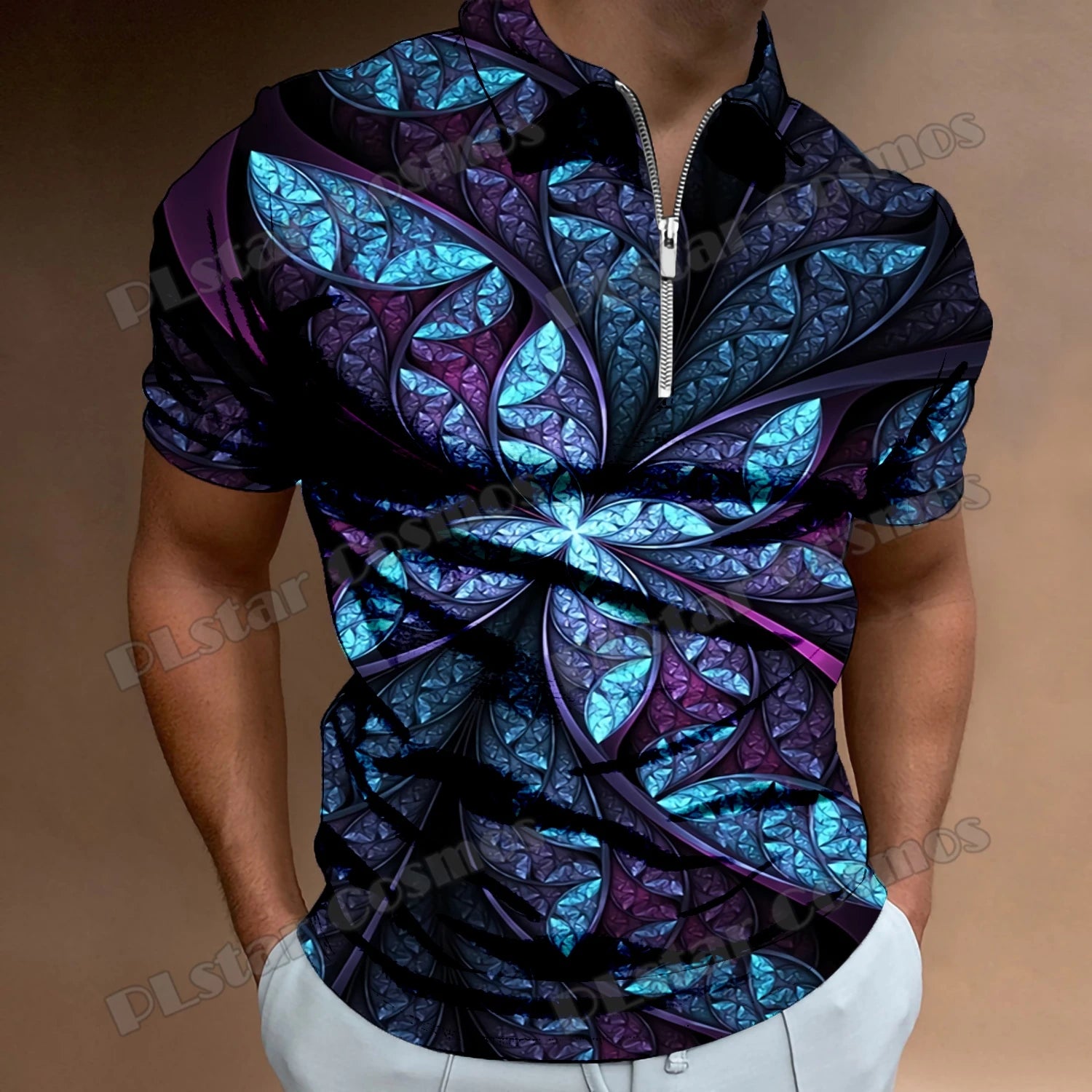 Cosmic Men's Zipper Shirt