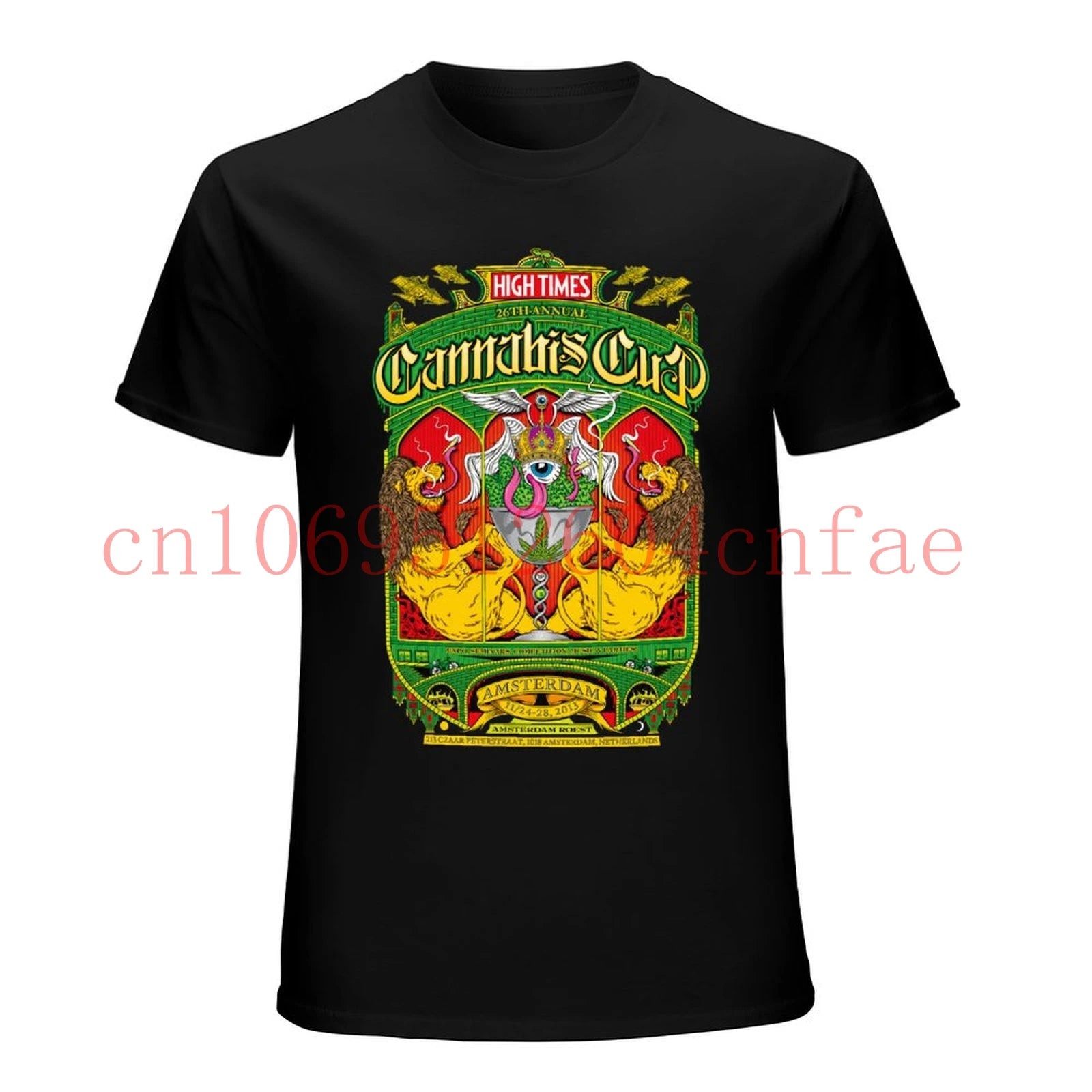 Vintage High Times 26th annual amsterdam Cannabi T-Shirt