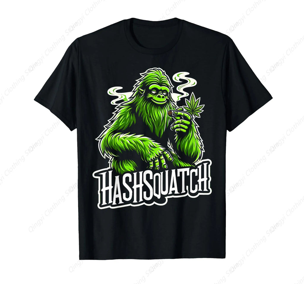 Hash Bigfoot Smoking Weed Cannabis T-Shirt