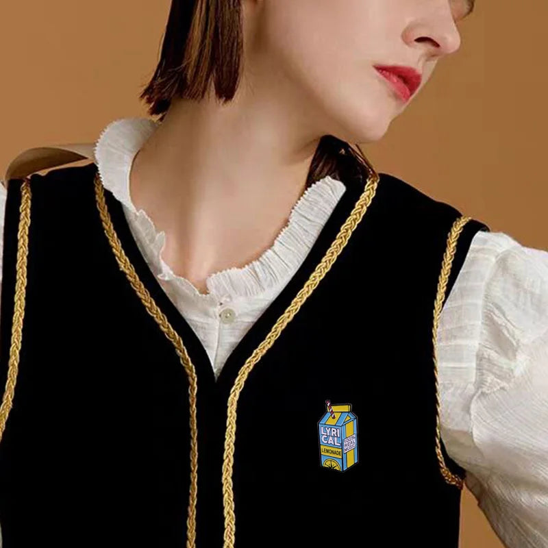 Juice Wrld Lyrical Lemonade Trippy Badge I admit it, another ho got me finished broke my heart, oh no you didn't!